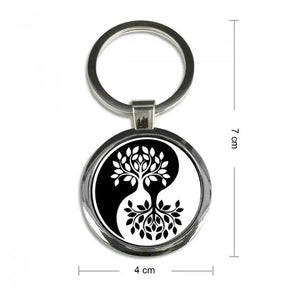 A Tree of Life Round Metal Keychain-6