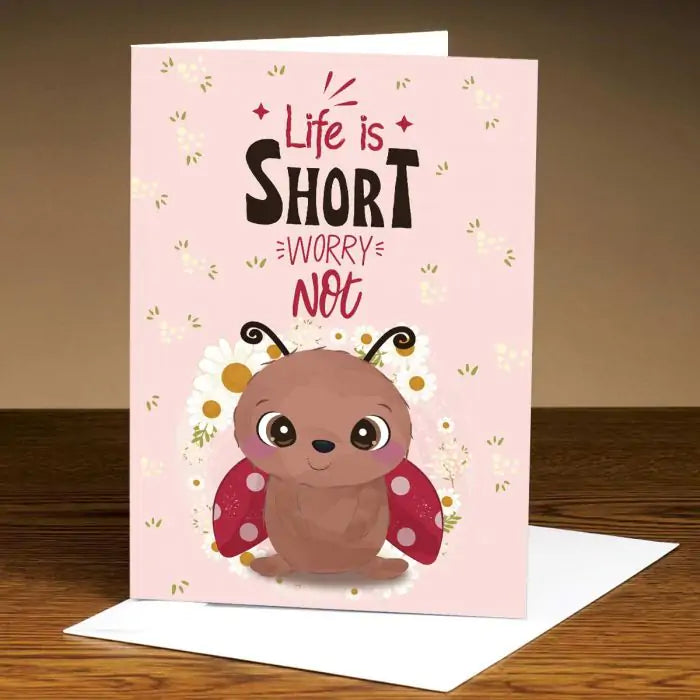 Personalised Worry Not Good Luck Card