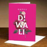 Happy Diwali Floral Greeting Card