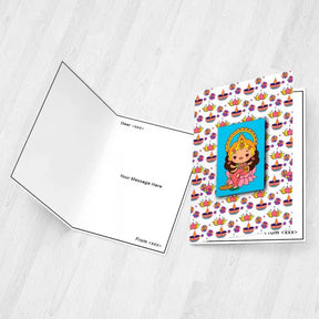 Personalised Mata Laxmi Diwali Greeting Card with Fridge Magnet-3