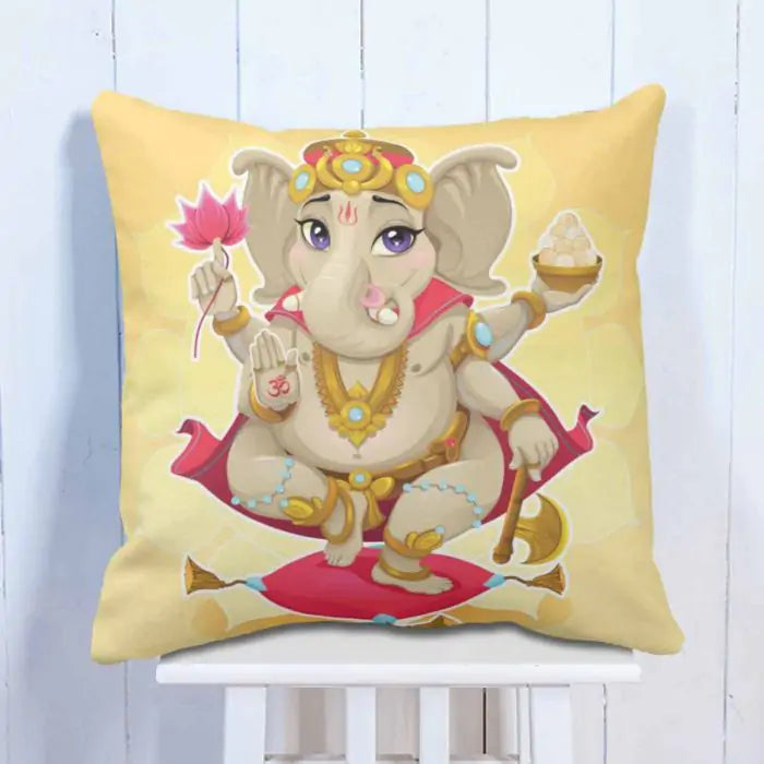 Dancing Bala Ganesha Cushion