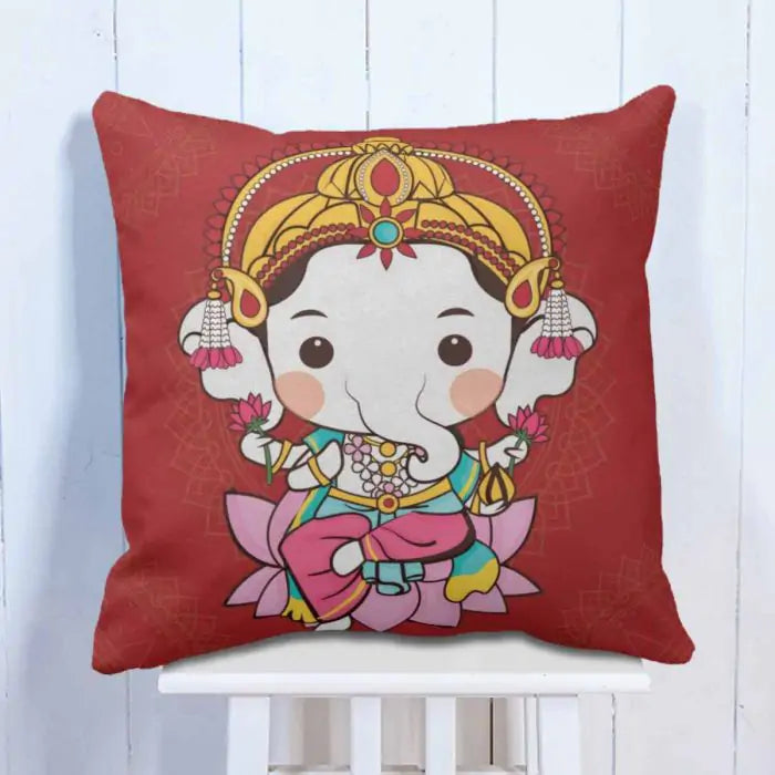 Lotus Cute Bala Ganesha Cushion