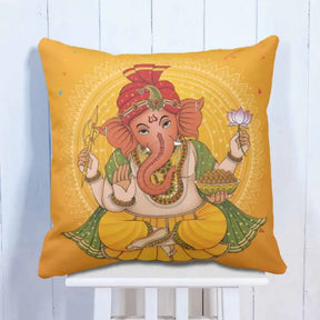 Ganesha Lotus Blessings Cushion