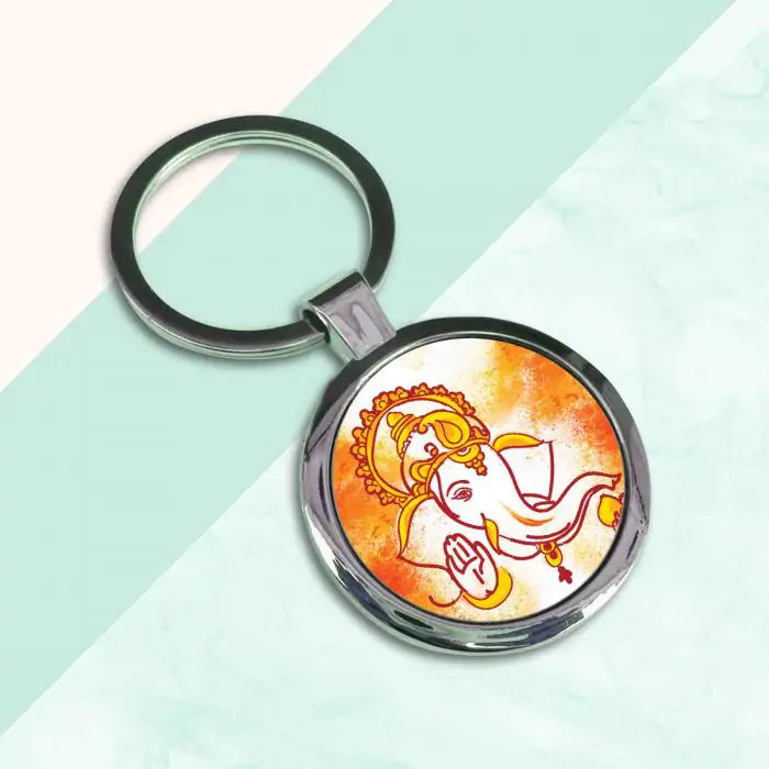 Blessings of Ganesha Metal Keychain