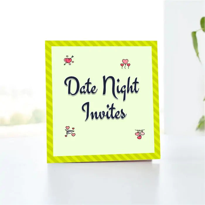 Personalised Plan Your Romantic Evening Date Pack of 6 Invites