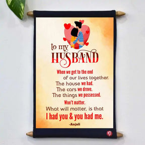 Personalised Our Lives together Scroll