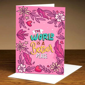 Personalised Better World Mirror Card