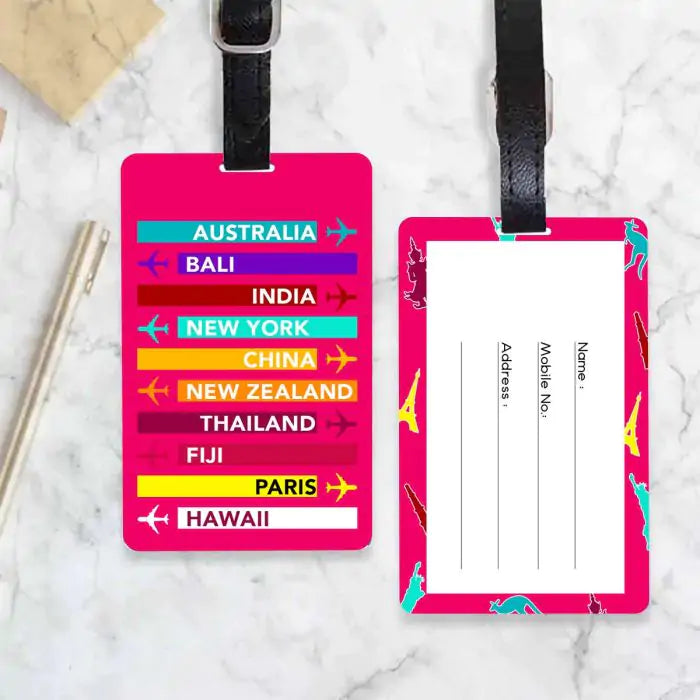 Personalised Travel Bug Luggage Tag