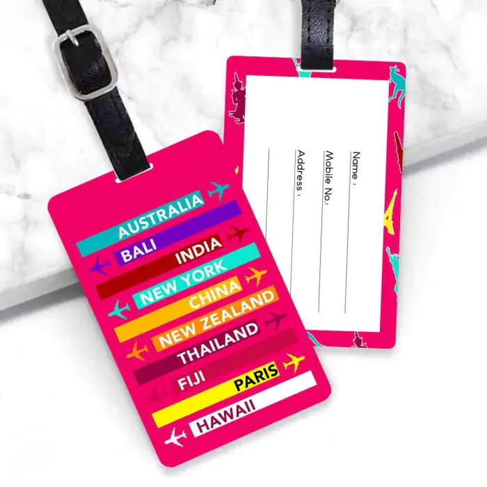 Personalised Travel Bug Luggage Tag