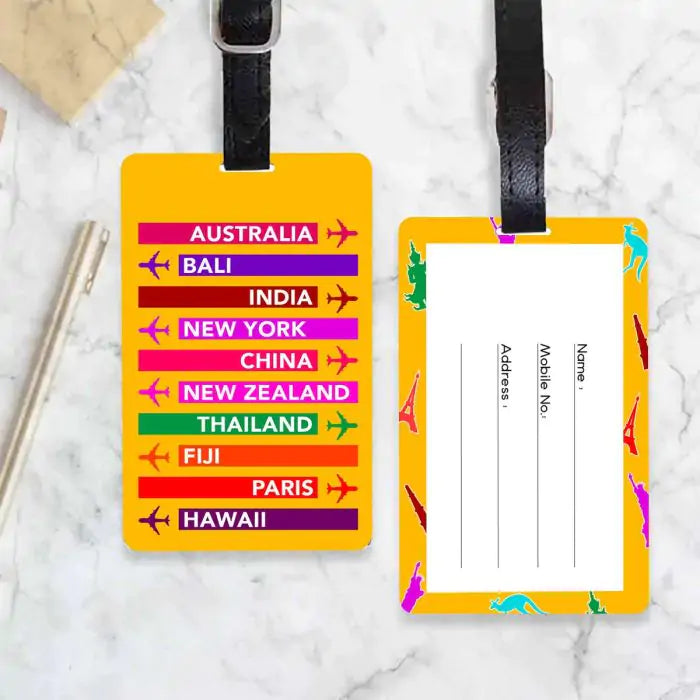 Personalised Travel Bug Luggage Tag