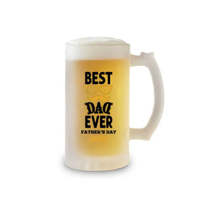 Personalised Best Dad Ever Happy Father's Day Transparent Beer Mug