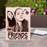 Personalized Engraved Photo Plaque for best friend