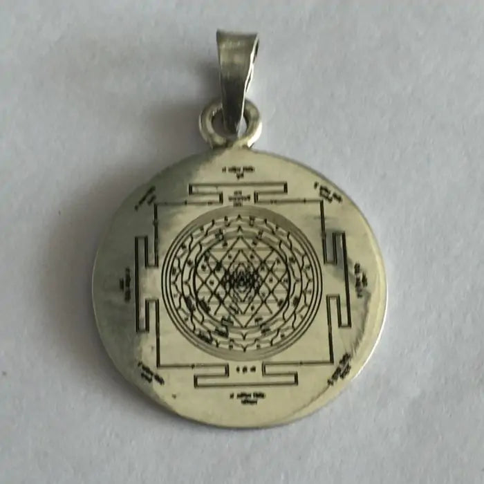 Sri Chakra Silver Pendant