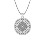 Classy Chakra Silver Pendant