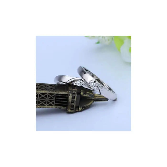 Stunning Sterling Silver Couple Rings