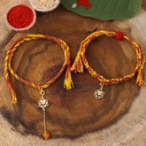 Swadhisthana Chakra Rakhi & Lumba Set - Gold