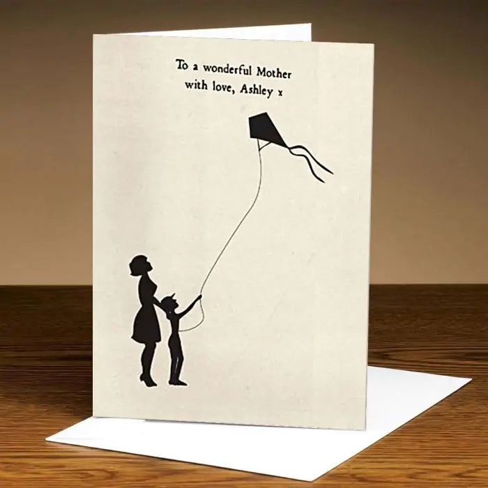 Personalised Silhoutte & Kite Design Card-1