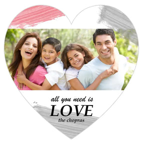 Personalised Family in Heart Greeting Card