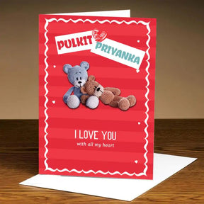 Personalised I Love You Greeting Card