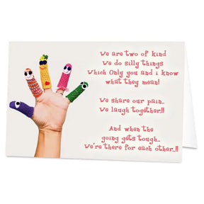 Personalised Friendship Message Card