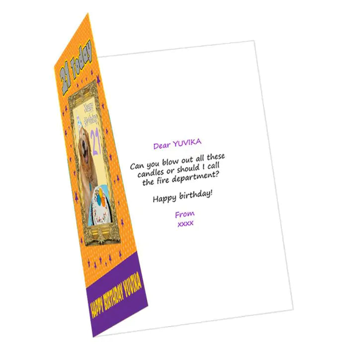 Personalised Golden Age Birthday Card