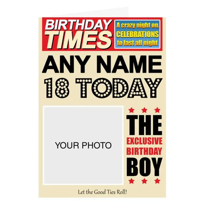 Personalised The Exclusive Birthday Card