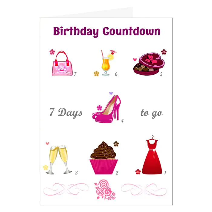 Personalised Birthday Countdown Greeting