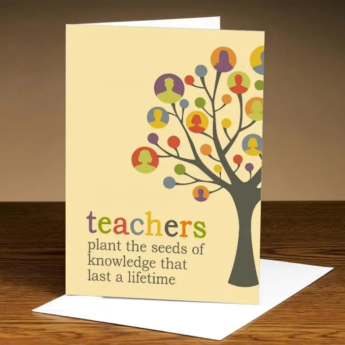 Personalised Teachers Plant The Seeds Card