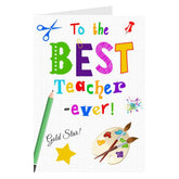 Personalised Best Teacher Ever Card