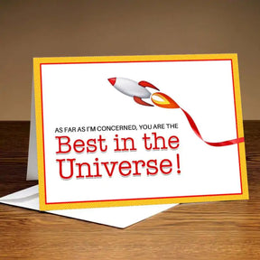 Personalised Best In Universe Teacher card