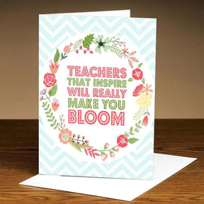 Personalised Bloom Teacher's Day Card