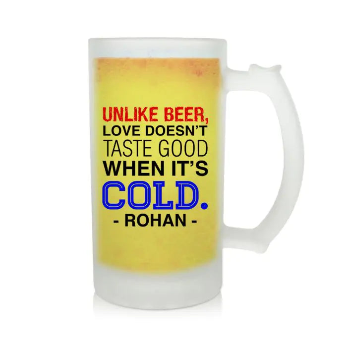 Personalised Unlike Beer Mug