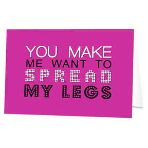 Personalized You Want To Make Me Card