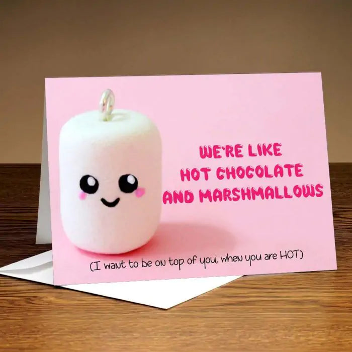 Personalized We're Like Hot Chocolate Card