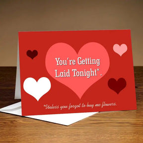 Personalized You're Getting Laid Tonight Card