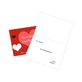 Personalized You're Getting Laid Tonight Card