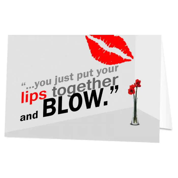 Personalized You Just Put Your Lips Together Card