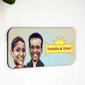 Personalised Indian Couple Name Plate