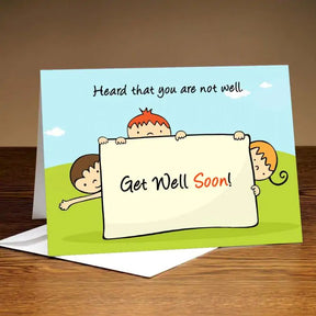 Personalised Heard about your ill health - Get Well Soon Card