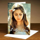 Personalised I Miss You Photo Card