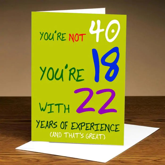 Personalised Age Is Just A Number Birthday Card