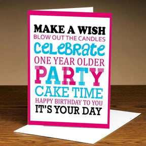 Personalised Its Your Day' Birthday Card