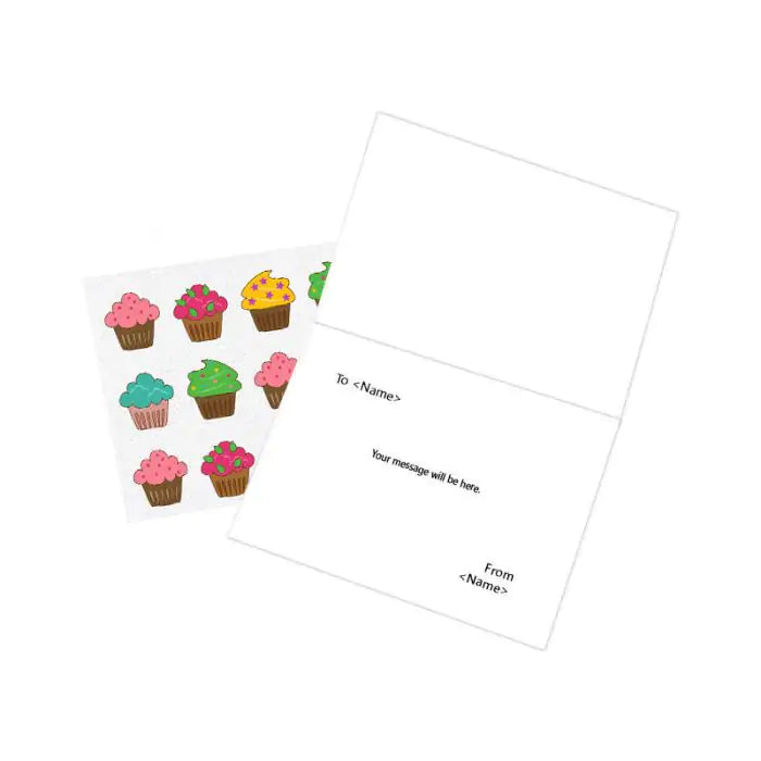 Personalised Loads Of Cupcake Surprises Birthday Card-2