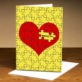 Personalised Missing Piece I Love You Card