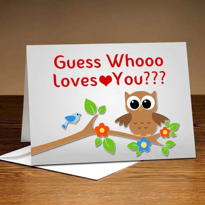 Personalised Guess Who?? I Love You Card