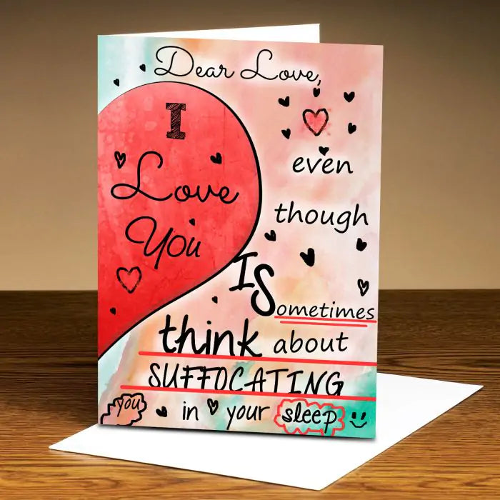 Personalised I Love You Card For The Love