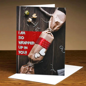Personalised Wrapped In You Love Greeting Card