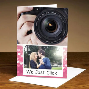 Personalised Just Click Photo Greeting Card