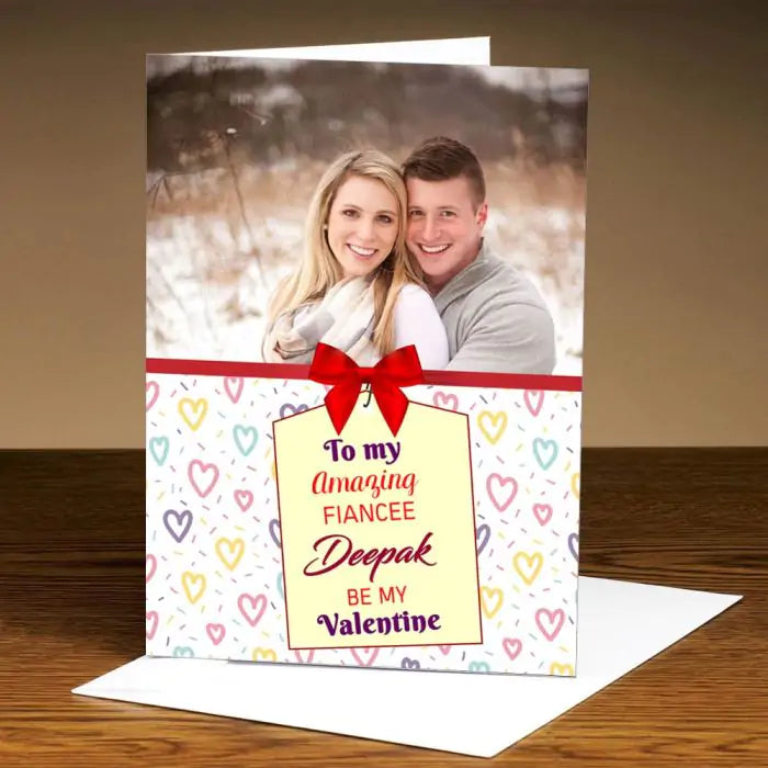 Personalised Be My Photo Love Greeting Card