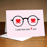 Personalised Eyes For You Love Greeting Card